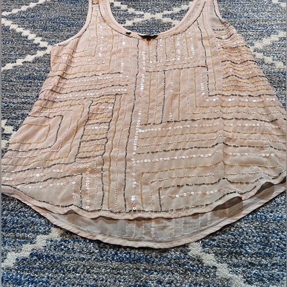 Guess Size M Beaded Sheer Tank - Picture 2 of 6
